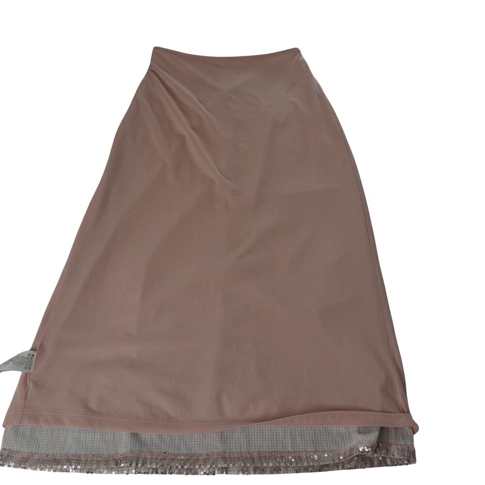 Michael Kors Blush Sequin Midi Skirt XS Party Holiday Going Out EUC - Picture 12 of 16